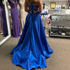 Royal Blue Ellie Wilde Prom Dress